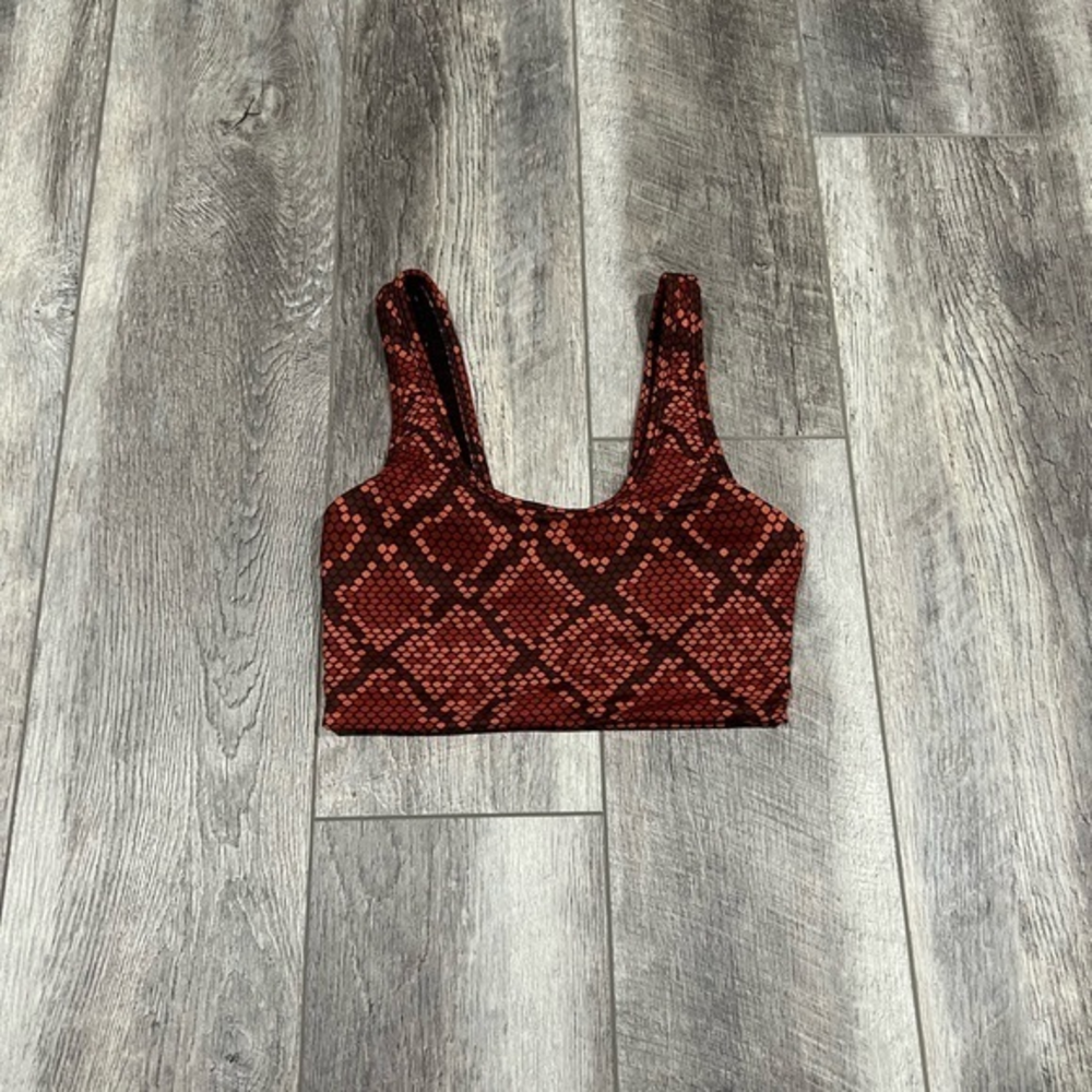 Balance‎ Athletica Red Snake Print Sports Bra